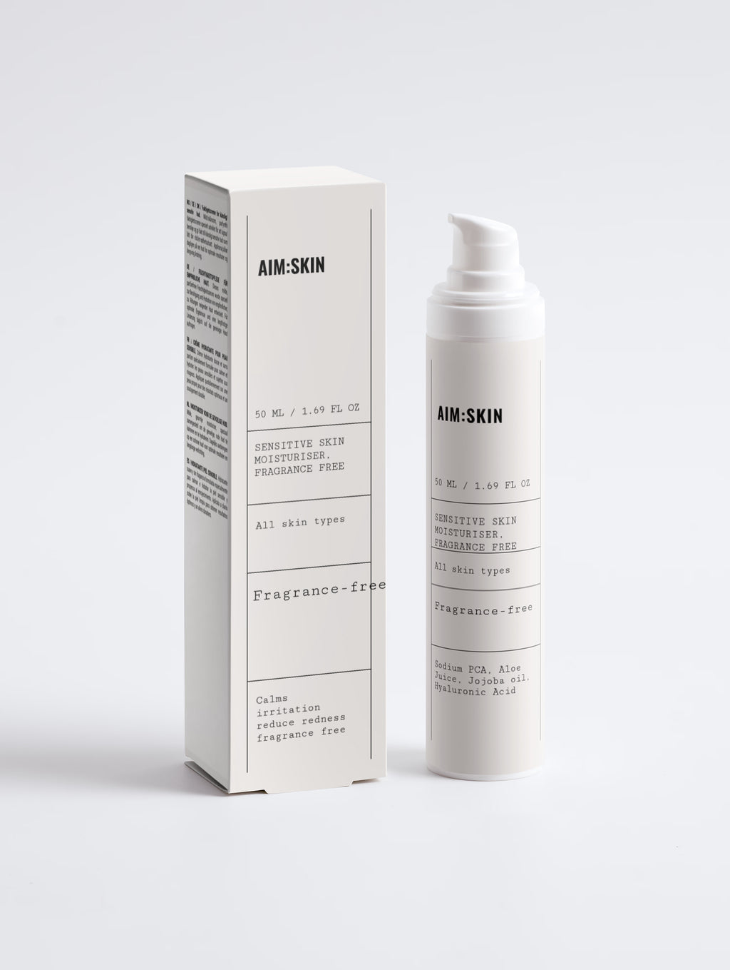Sensitive Skin Moisturiser, Fragrance Free