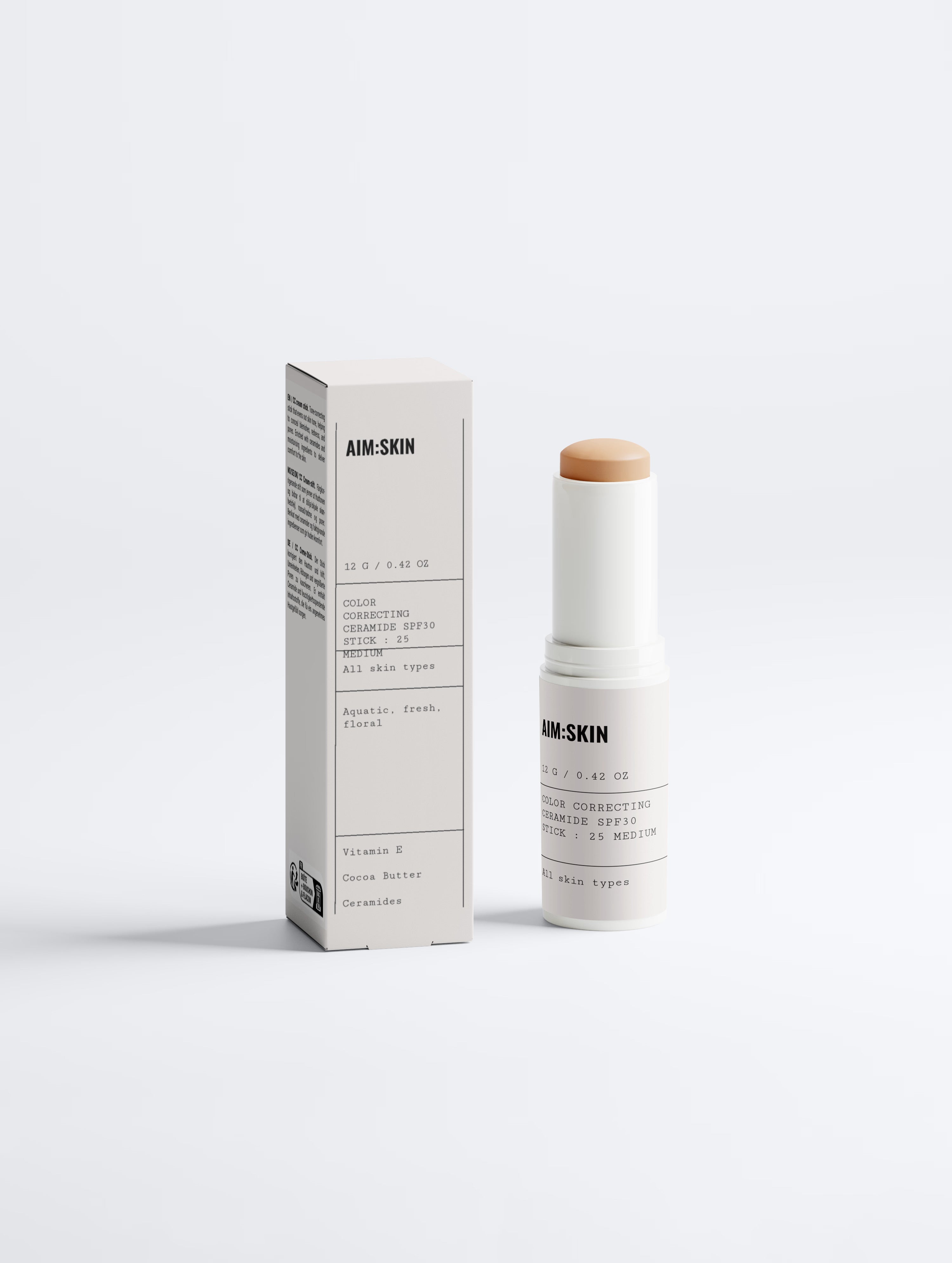 Color Correcting Ceramide SPF30 Stick : 25 MEDIUM